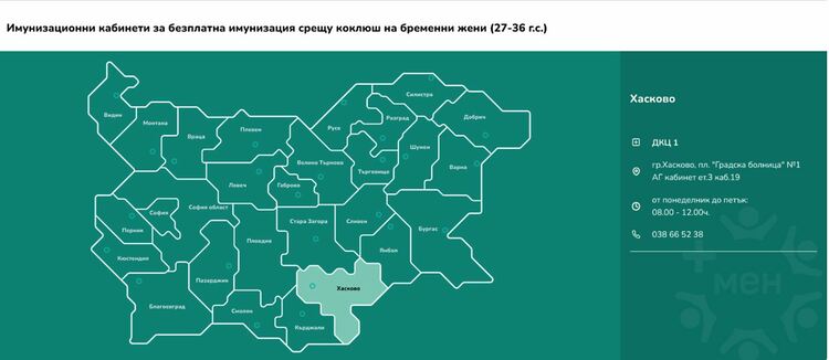 МЗ стартира препоръчителна имунизация на бременните жени срещу коклюш