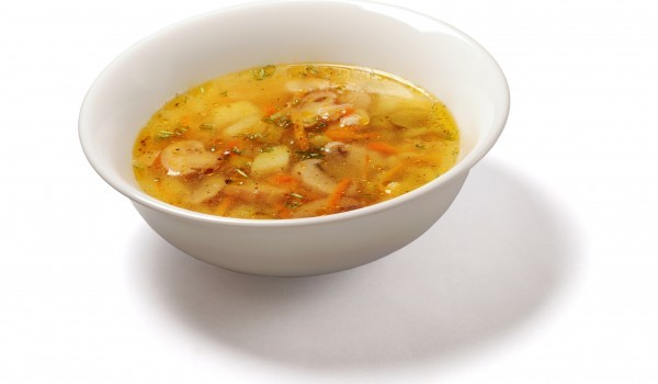 Пъстра супа от пресни гъби