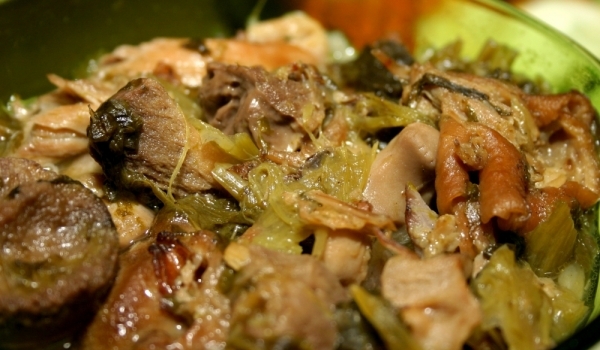 Кавърма с праз и свинско